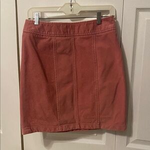 Ann Taylor Rose Corduroy Skirt